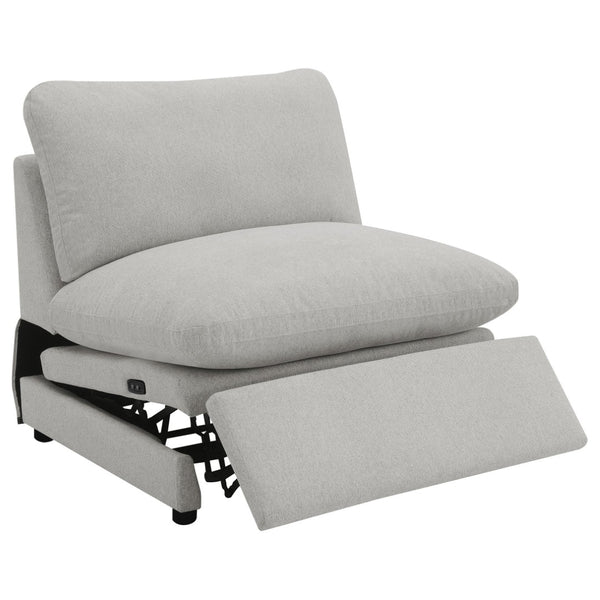 English Elm Hollander Modular Fabric Sectional with Three Power Recliners for Flexible Living Rooms B062S01810