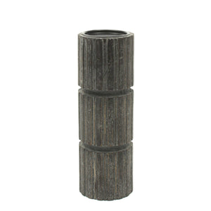 English Elm Decorative Wood Centerpiece Candle Holder – Artisan Carved Accent For Home Décor & Special Events B346P336813