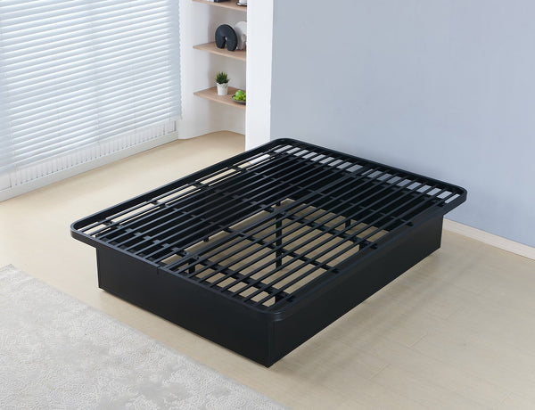 English Elm Modern Heavy-Duty King Size Metal Platform Bed Frame – 16-Inch Height, Sleek Black Design For All Décors B009P191908