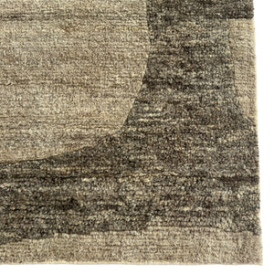Capel Rugs Jansson Hand-knotted Area Rug - Luxurious Abstract Cubism Design In Soft Monochromatic Wool Taupe, Brown 100% Wool 1811rs09001200750