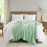 Madison Park Liquid Cotton Casual Blanket BL51N-0737 Seafoam