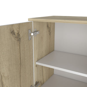 English Elm Alaska Single Door Medicine Cabinet Three Shelf Bathroom Storage Soft Close Hinge B128P148852