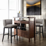 Hayden Barstool - Black, Marble 100935  Sunpan