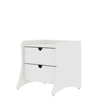 Coney Nightstand in White 181GMC1 Manhattan Comfort