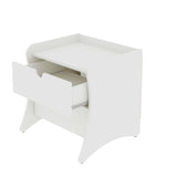 Coney Nightstand in White 181GMC1 Manhattan Comfort