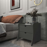 Coney Nightstand in Grey 181GMC9 Manhattan Comfort