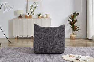English Elm Bean Chenille Oversized Armrest Bean Bag Chair for Adults - Ergonomic 35D Sponge Comfort Sofa W3434P346412