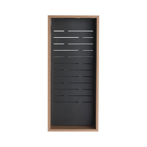 English Elm 12'' Wall Mounted Plywood Storage Cabinet Open Doorless Design with Frosted Bins for Bath W999P470287