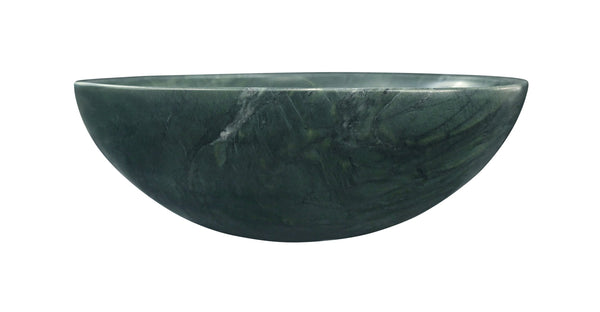 English Elm Green Natural Marble Vessel Sink - Polished Finish, Unique Veining, Elegant Bathroom Upgrade  ⌀15.7" W1696P333279