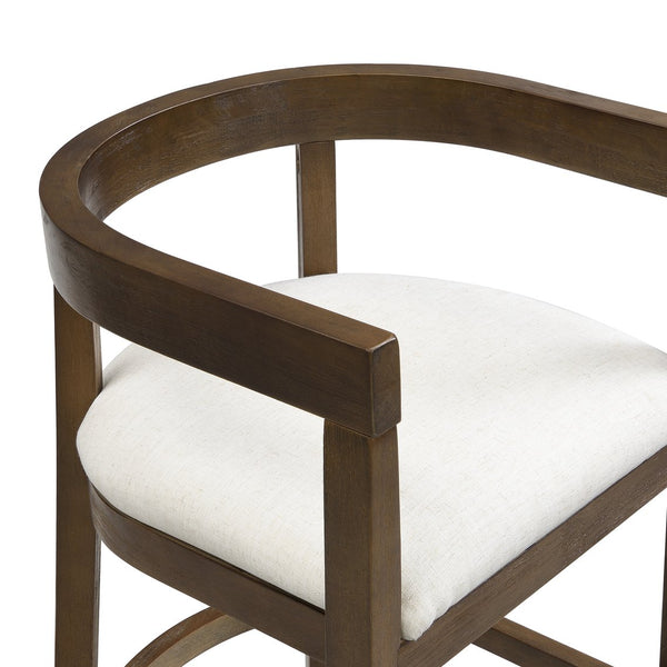 English Elm Christopher Knight Home® - Bar Stools Set Of 2 - Contemporary Rubberwood Design With Soft Upholstered Comfort For Home Bars N771P284165T