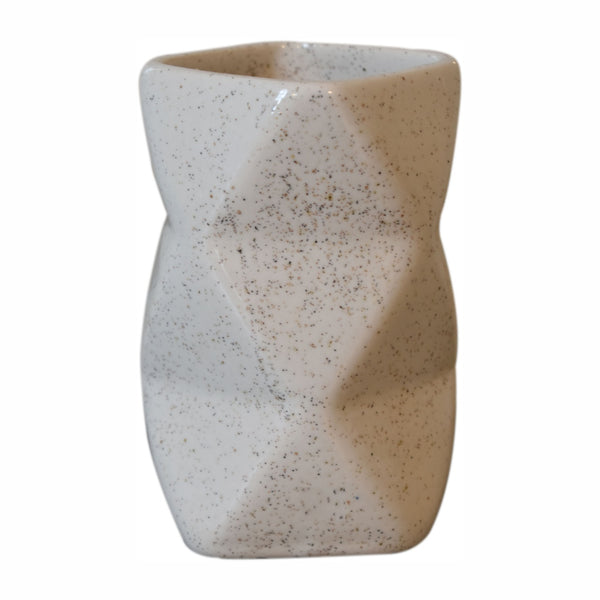 English Elm Sindri Glossy Porcelain Bathroom Set of 3 – Handcrafted White Marble-Style Soap Dispenser, Dish, Holder B182P336638