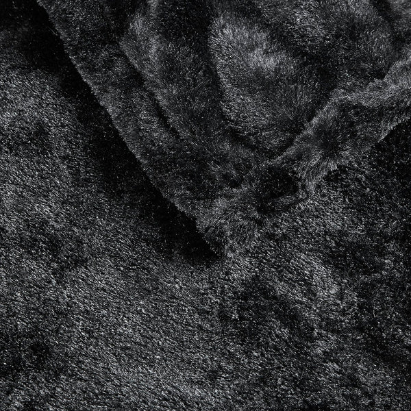 JLA Home Beautyrest - Faux Oversized Heated Throw with Ultra-Soft Faux Fur, Low-EMF Secure Comfort Heat, 3 Levels, 5-Year Warranty BR50-0750
