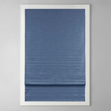 Madison Park Como Modern/Contemporary Printed Faux Silk Room Darkening Cordless Roman Shade MP40-7932 Blue