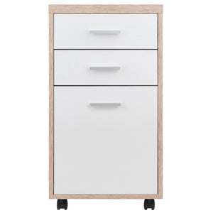 Winsome Wood Kenner 2-drawer File Cabinet With Reclaimed Wood Finish & Locking Casters For Home Office Storage Reclaimed Wood ,White Composite Wood 18316-winsome-wood