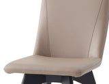 English Elm Khaki and Black Padded Side Chair (Set Of 2)