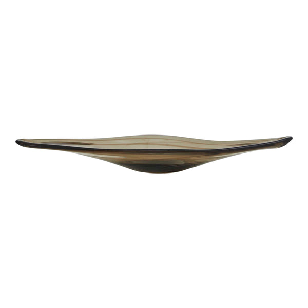 Uttermost Uttermost Soluna Hand Blown Smoke Glass Bowl Sculptural Organic Accent for Any Space 18337