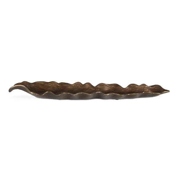 Uttermost Uttermost Frond Sculptural Bronze Leaf Tray Handcrafted for Indoor Outdoor Decor 18346