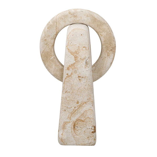 Uttermost Continuum Abstract Limestone Sculpture Interlocking Forms for Indoor Outdoor