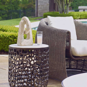 Uttermost Continuum Abstract Limestone Sculpture Interlocking Forms for Indoor Outdoor
