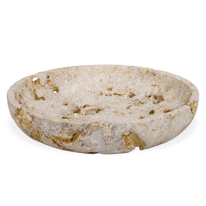 Uttermost Uttermost Carved Natural Stone Decorative Bowl Weathered Organic Texture Indoor Outdoor 18357