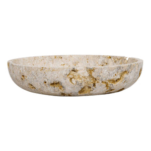Uttermost Carved Natural Stone Decorative Bowl Weathered Organic Texture Indoor Outdoor
