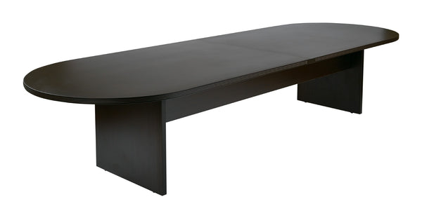 OSP Home Furnishings Napa Executive Conference Table Sturdy Professional Boardroom Desk for Collaborative Meetings 144"X48"X29"  Espresso NAPESP-38