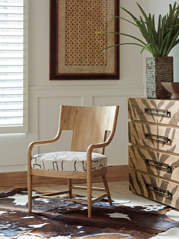 Lexington Tommy Bahama Home Radford Chair - Global Transitional Design With Knotty Oak Finishes & Casual Sophistication Touches  Wood 1837-11-40