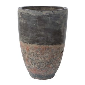 Uttermost Emberwash Pottery Planter Set Charcoal Earthy Fired Clay Indoor Decor