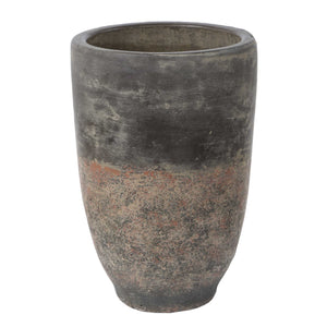 Uttermost Emberwash Pottery Planter Set Charcoal Earthy Fired Clay Indoor Decor