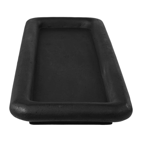 Uttermost Matte Black Rectangular Tray for Entryway Decor or Outdoor Entertaining