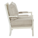 OSP Home Furnishings Kaylee Spindle Chair Beige Linen