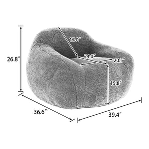 English Elm Bean Bag Chair - Oversized Memory Foam Couch With Armrests For Ultimate Comfort In Any Space W2200P247795