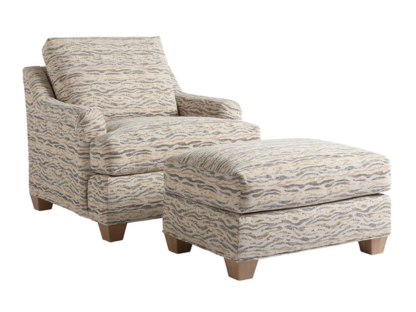 Lexington Tommy Bahama Home Barton Global Transitional Accent Seating With Aged Bronze And Natural Oak Finish For Elegant Living Newcastle Wood 1842-11-40