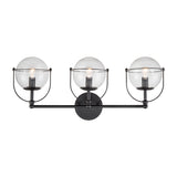 Langford 24'' Wide 3-Light Vanity Light - Matte Black 18432/3 Elk Lighting