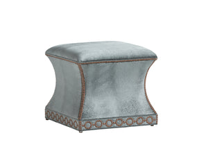 Lexington Merino Ottoman - Luxe Transitional Design With Elegant Gold Accents And Sophisticated Detailing  Wood 1844-25-40