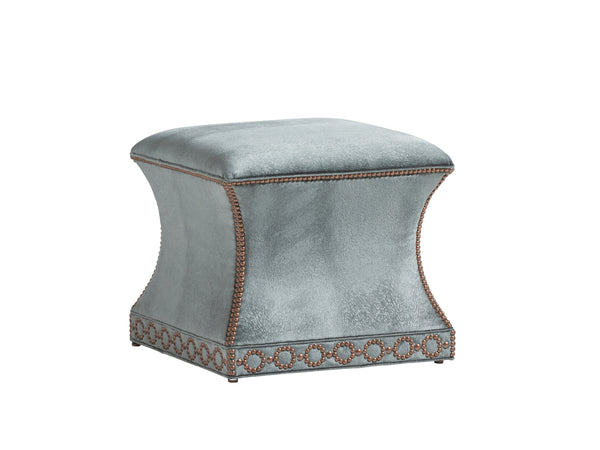 Lexington Merino Ottoman - Luxe Transitional Design With Elegant Gold Accents And Sophisticated Detailing  Wood 1844-25-40