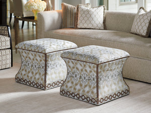Lexington Merino Ottoman - Luxe Transitional Design With Elegant Gold Accents And Sophisticated Detailing  Wood 1844-25-41