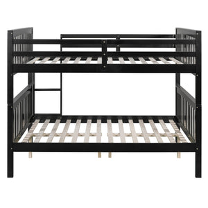English Elm Full Over Bunk Bed Solid Pine Frame White Finish Converts to Two Beds LT000203AAP-2