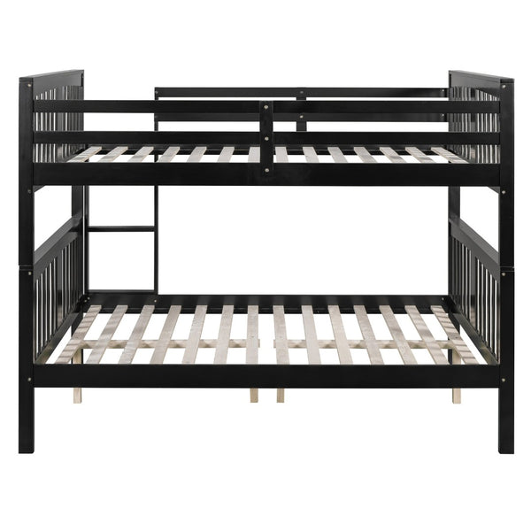 English Elm Full Over Bunk Bed Solid Pine Frame White Finish Converts to Two Beds LT000203AAP-2