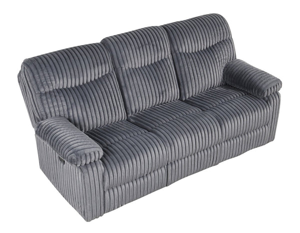 English Elm Comfy Oversized Velvet Reclining Sofa with Console Cup Holders for Media Rooms B078P473038