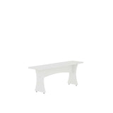 Coney Dining Bench - Set of 2 in White 184GMC1 Manhattan Comfort