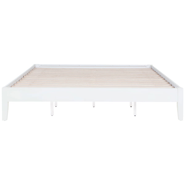 English Elm Hounslow White California King Platform Bed - Low-Profile Design For Modern Bedroom Elegance & Durability B062S01217