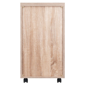 Winsome Wood Kenner 3-drawer Mobile Storage Cabinet - Stylish Reclaimed Wood & White Design With Locking Casters Reclaimed Wood ,White Composite Wood 18532-winsome-wood