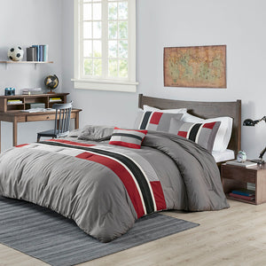 Mi Zone Pipeline Casual Comforter Set MZ10-188 Red