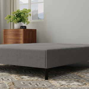 English Elm Black Low Profile Twin Foundation Base 15 Inch Universal Mattress Support Frame B047P321307