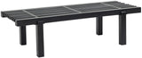 Naya Cognac Chenille Fabric Bench 185Cognac Meridian Furniture