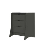 Coney 2-Piece Dresser and Nightstand in Grey 185GMC9 Manhattan Comfort