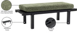 Naya Green Chenille Fabric Bench 185Green Meridian Furniture