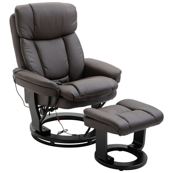 English Elm HOMCOM Electric Lift Recliner Chair with Remote Control, Supportive Foam & Pocket Storage for Seniors Brown W2225P217950