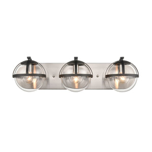 Davenay 23'' Wide 3-Light Vanity Light - Satin Nickel 18642/3 Elk Lighting